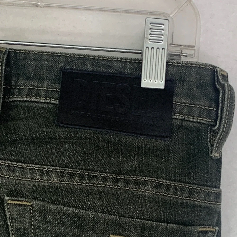 Diesel Thommer-SP Jeans Mens 27x30 Dark Gray Excellent Slim Skinny Stretch 0890E